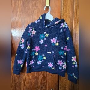 Navy Floral Hoodie 6X